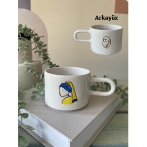 İnci Küpeli Çift Yönlü Kupa